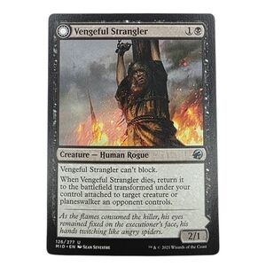 Magic: The Gathering Vengeful Strangler Trading Card - Black